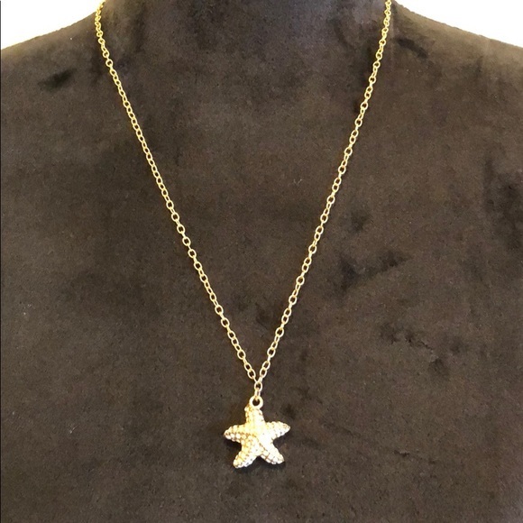 J. Crew Starfish Necklace - Picture 1 of 7